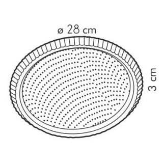 Taart en quiche bakvorm met geribbelde rand - DELÍCIA - ø 28 cm - 