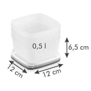 Scatole freezer salutari - PURITY - 0,5 l - 3 pz - 
