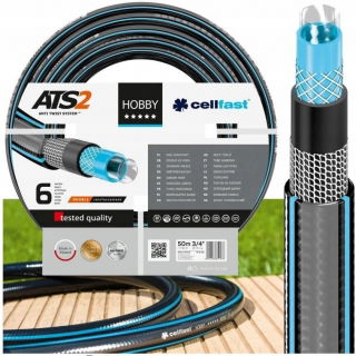 HOBBY ATS2 3/4&quot; 50 Meter extra haltbarer sechslagiger Gartenschlauch - CELLFAST - 