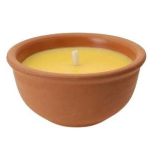 Sviečka odpudzujúca komáre - Citronella - zemný riad 13 x 6,5 cm - 