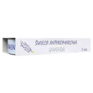 Sviečka proti komárom - Levanduľa - 2 ks - 
