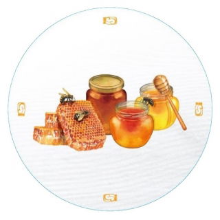 Tapas de frascos con rosca (6 terminales) - tarros de miel - ø¸ 82 mm - 