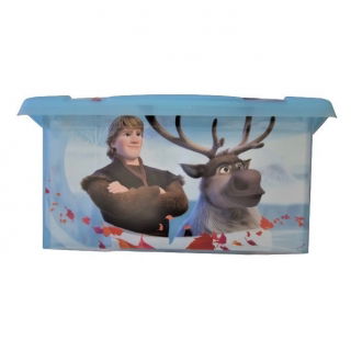 Kotak penyimpanan transparan biru 10 liter Filip "Frozen" - 