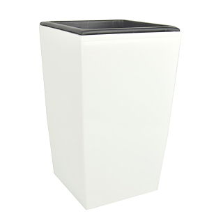 Maceta cuadrada, hith - Coubi - 16 cm - Blanco - 