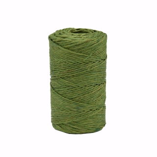 绿色亚麻上蜡线-50 g / 60 m - 
