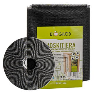 Black mosquito net - window insect protection - 1.5 x 1.8 m