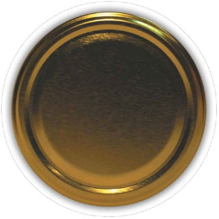 Kultaiset purkkikannet - ø 66 mm - 20 kpl - 