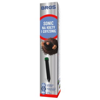 "Sonic" electronic mole and rodent repellent - for areas up to 600 m2 - BROS
