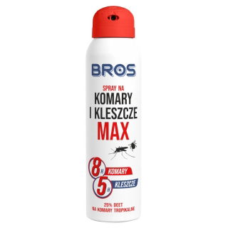 Purškalas nuo uodų ir erkių MAX (sustiprinta apsauga) - BROS - 90 ml - 