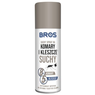 Sausas purškiklis nuo uodų ir erkių - BROS - 90 ml - 