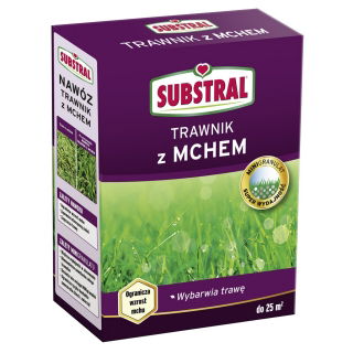 Hnojivo na trávnik napadnutý machom - dlhodobý účinok - Substral® - 1 kg - 