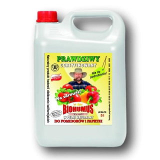 Biohumus Extra para tomates e pimentos - o melhor adubo natural - 5 litros