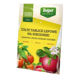 Nagy sárga ragacsos táblák - levéltetvek, fehérlegyek, magyallevelű bányászok és egyéb kártevők számára - Target - 5 db - 