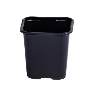 Sort 8 x 8 cm firkantet gartnerimad - 24 stk - 