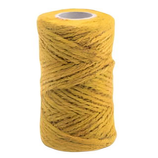 Spago di iuta giallo - 30 g / 15 m - 
