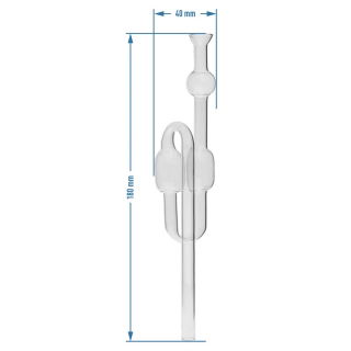 Luftsluse i glass - 2 stk - 