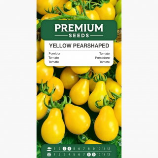 Graines De Tomate 'Yellow Pearshaped' - Mini-Tomates Jaunes En Poire Productives