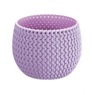 "Splofy" rund plantepotte skål Basic - 18 cm - lys blåbær-lilla - 