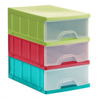 Set di 3 cassetti colorati - Your Colors - 
