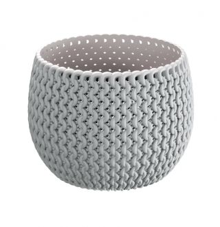 "Splofy" yuvarlak bitki potu Kase Temel - 18 cm - mocha-kahverengi - 