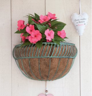 "Venezia" stil, veggmontert hengende blomsterkurv - 35 cm - 