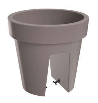 Hängande balkonglåda - Lofly - 24,5 cm - Stengrå - 