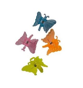 Cleme colorate orhidee - fluture - 10 buc - 