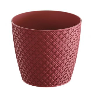 Maceta redonda "Oriente" - 26 cm - rojo frambuesa - 