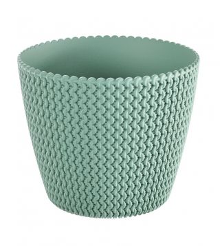 "Splofy" round plant pot - 34 cm - sage-green