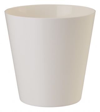 "Vulcano" round pot casing - 19 cm - white