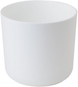 "Aruba" round pot casing - 17 cm - white