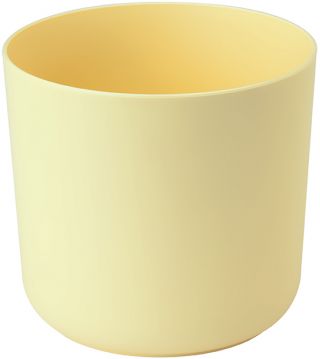 Casing pot bundar "Aruba" - 13 cm - kuning - 
