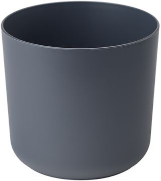 Caja de maceta redonda "Aruba" - 13 cm - gris antracita - 