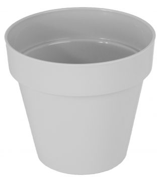 Estuche redondo "Ibiza" - 14 cm - blanco - 