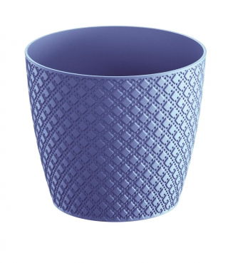 "Orient" yuvarlak saksı - 22 cm - İtalyan mavisi - 