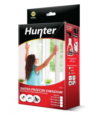 Zanzariera per zanzariera nera con nastro autoadesivo - 75 x 220 cm - Hunter - 