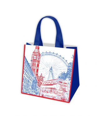 Tas belanja - Perjalanan Eropa - London - 34 x 36 x 22 cm - 
