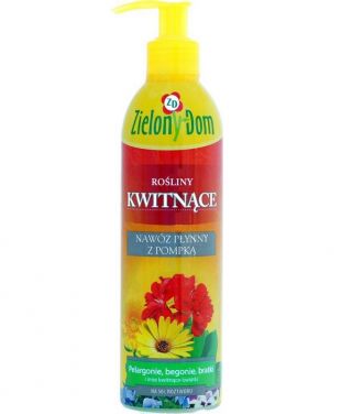 Fertilizzante per piante da fiore con pompa - Zielony Dom® - 300 ml - 