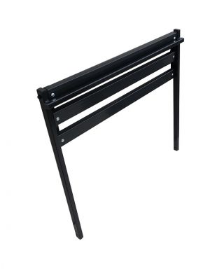 Cimitir, bancă de cimitir cu stâlpi drepți, pentru montare directă în pământ - Lățime: 73 cm - 