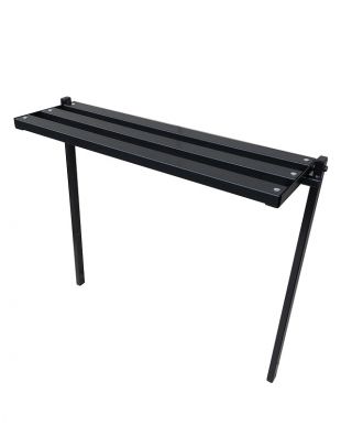 Cimitir, bancă de cimitir cu stâlpi drepți, pentru montare directă în pământ - Lățime: 73 cm - 