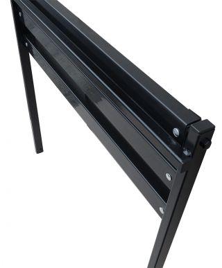 Cimitir, bancă de cimitir cu stâlpi drepți, pentru montare directă în pământ - Lățime: 73 cm - 