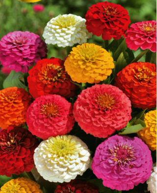Zinnia "Kobold" - variety mix - 108 seeds