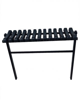 Graveyard, cemetery bench - ribbed seat, for inground mounting - Width: 83 cm