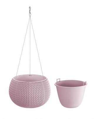 Maceta redonda "Splofy Bowl" - 29 cm - morado claro - 