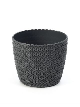 Obal na hrnce „Magnolia Jersey“ - 11 cm - antracitovo sivý - 