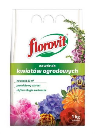 Kerti virág műtrágya - bőséges és hosszú virágzású - Florovit® - 1 kg - 