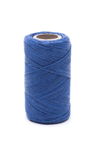 Modra lanena voskana nit - 100 g / 120 m - 