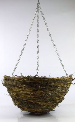 Panier à fleurs suspendu en osier - 30 cm - modèle FL5275 - 
