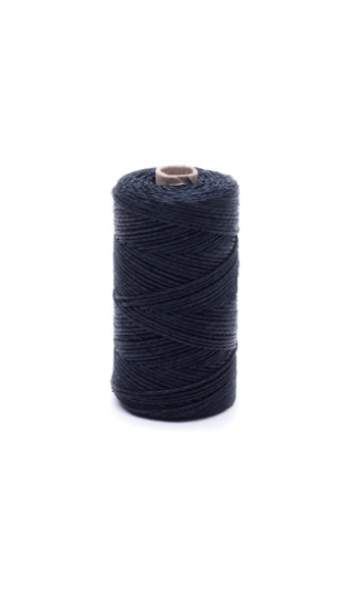 Benang lilin linen hitam - 50 g / 60 m - 
