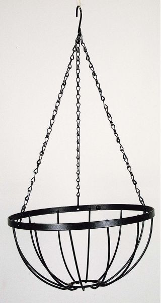 Catena per cestini per piante sospesi 45 cm - verniciato nero - 
